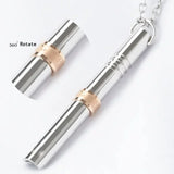 Stainless Steel Anxiety Relief Spinner Pendant Necklace