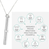 Stainless Steel Anxiety Relief Spinner Pendant Necklace