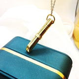Stainless Steel Anxiety Relief Spinner Pendant Necklace