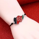 Stainless Steel Afghanistan Map Flag Bracelet Silver