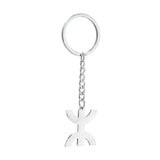 Stainless Steel Africa Berbers Symbol Pendant Keychain Kabyle Amazigh Jewelry