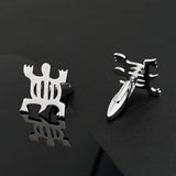 Adinkra Denkyem Crocodile Cufflinks for Women Men