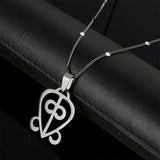 African Adinkra Symbol Pendant Necklace ODO NNYEW FIE KWAN Charm Jewelry