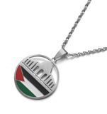 Stainless Steel Al-Aqsa Mosque Pendant Necklace Jewelry