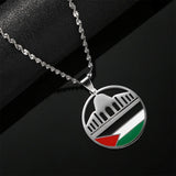 Stainless Steel Al-Aqsa Mosque Pendant Necklace Jewelry