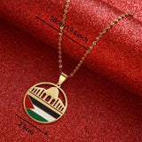 Stainless Steel Al-Aqsa Mosque Pendant Necklace Jewelry