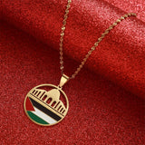 Stainless Steel Al-Aqsa Mosque Pendant Necklace Jewelry