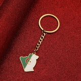 Stainless Steel Algeria Map Pendant Keychain Algerian Jewelry