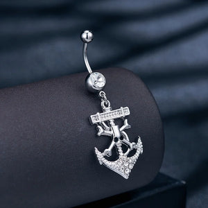 Stainless Steel Butterfly Belly Button Ring