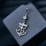 Stainless Steel Butterfly Belly Button Ring