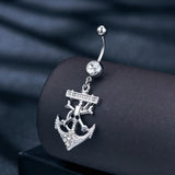 Stainless Steel Butterfly Belly Button Ring
