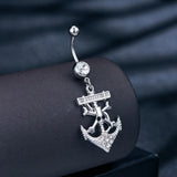 Stainless Steel Butterfly Belly Button Ring