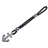 Stainless Steel Anchor Bracelet Rope Chain Hook Cuff Men Gift