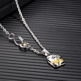 Stainless Steel Eagle Wings Pendant Necklace Punk Rock Jewelry