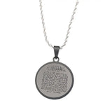 Stainless Steel Ayat al Kursi Pendant Necklace