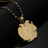 Armenian Eagle Pendant Necklace Stainless Steel Coat Of Arms Armenia Jewelry