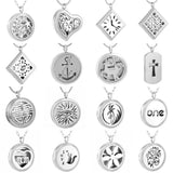 Stainless Steel Aromatherapy Oil Diffuser Necklace