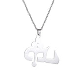 Stainless Steel Ashur Pendant Necklace for Women & Girls