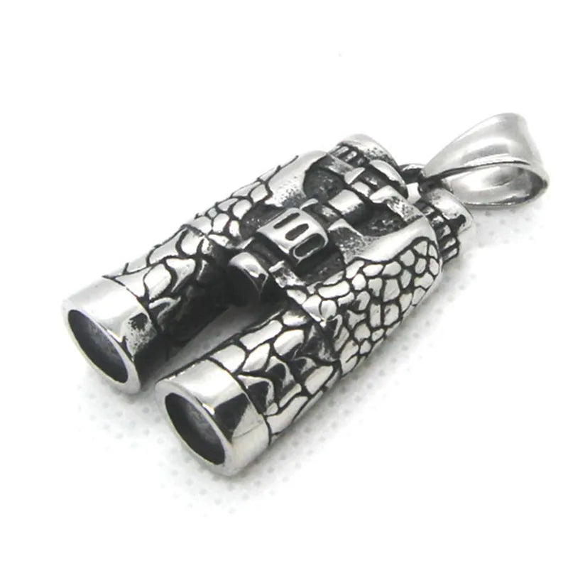 Stainless Steel Astronomy Telescope Pendant Necklace