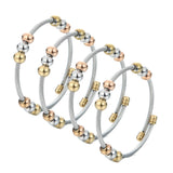 Stainless Steel Ball Beads Charm Bracelets For Men Women