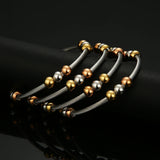 Stainless Steel Ball Beads Charm Bracelets For Men Women