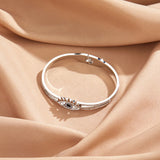 Stainless Steel Devil Eye Charm Bangle