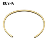 Personalized Stainless Steel Bangle Engraved Name/Words - Gift for Women/Men