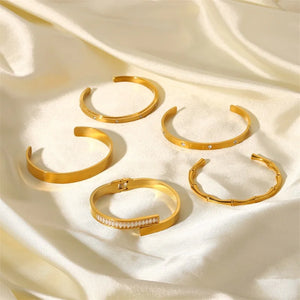 Stainless Steel Bangle for Women Men Classic Bracelet Gift