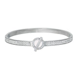 Stainless Steel Double Heart Bee Fower Couples Bracelet