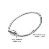 Titanium Steel Snake Bone Chain Bracelet
