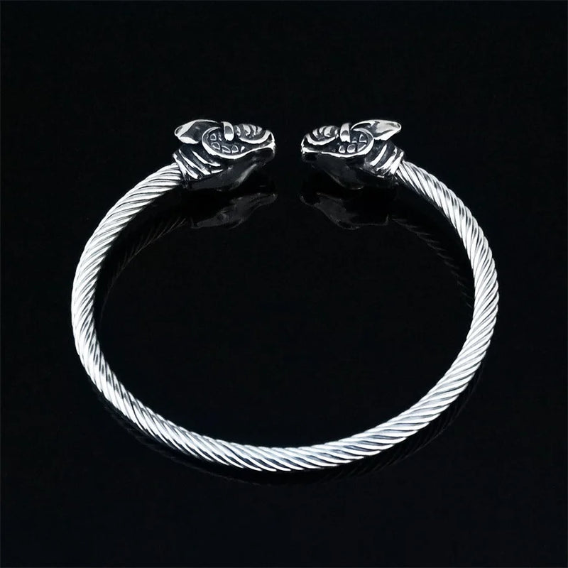 Stainless Steel Bat Bracelet Wristband Cuff Punk Bracelet
