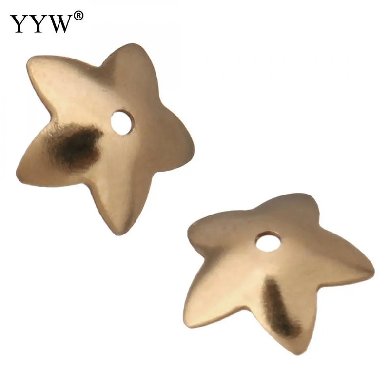 Stainless Steel Bead Cap Jewelry Making Spacer Flower Star 100pcs