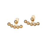 Stainless Steel Stud Earrings Beaded Waterproof High Jewelry