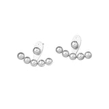 Stainless Steel Stud Earrings Beaded Waterproof High Jewelry