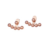 Stainless Steel Stud Earrings Beaded Waterproof High Jewelry
