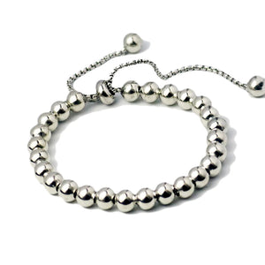 Stainless Steel Beads Charm Bracelet Personalized DIY Box Chain Bracel