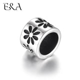 Stainless Steel Cylinder Beads Large Hole Spacer for 8mm Leather Bracelet