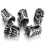 Stainless Steel Dragon Head Beads 3mm Hole Animal Charms DIY Jewelry Making