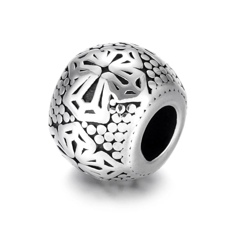 Stainless Steel Beads Cross Charm 5.5mm Hole