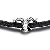 6mm Stainless Steel Beads Goat Large Hole Charm for Leather Bracelet Making