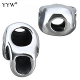 Stainless Steel Skull Charm Beads for Jewelry Making