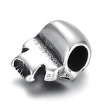 Stainless Steel Skull Spacer Beads 6mm Large Hole Charm Pendant