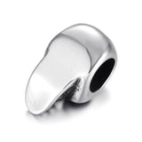 Stainless Steel Beads Skull Spacer Charm Pendant 6mm DIY Men Bracelet Making