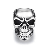 Skull Spacer Stainless Steel Beads Large Hole Charm Slider DIY Men Bracelet