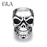 Skull Spacer Stainless Steel Beads Large Hole Charm Slider DIY Men Bracelet