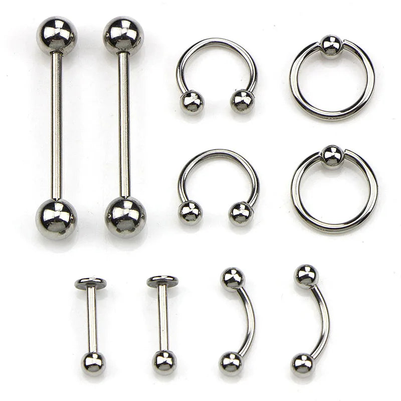 Stainless Steel Body Piercing Kit with Needle Tool