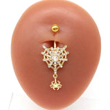 Spider Navel Ring Halloween Belly Piercing Body Jewelry