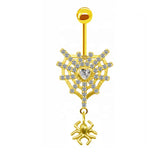 Spider Navel Ring Halloween Belly Piercing Body Jewelry
