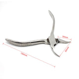 Stainless Steel Bent Nose Plier Eye Glasses Repair Clamp