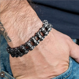Stainless Steel Biker Chain Bracelet Men's Motorcycle Style Punk Jewelry